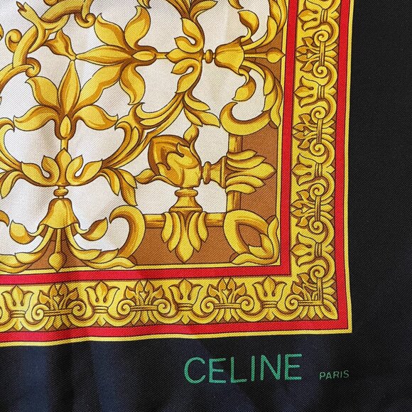 Celine Silk Scarf - Picture 3 of 5